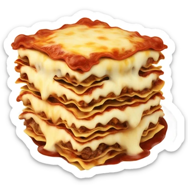 Lasagna on fire sticker