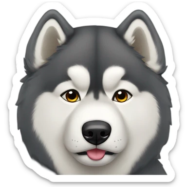 malamute d'alaska triste sticker