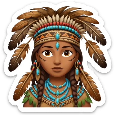 jungle woman sticker