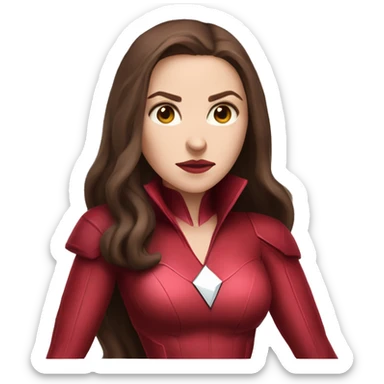 Scarlet witch wanda maximoff sticker