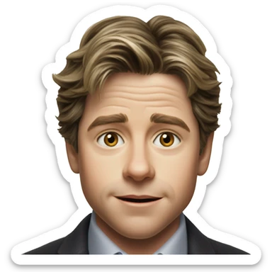 Young Hugh Grant in the lake scene in Bridget Jones’s Diary sticker