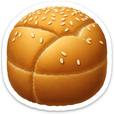 Chinese sesame ball (Jian Dui) with crispy outside and sweet filling sticker