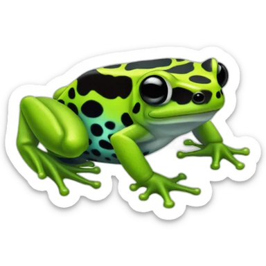 Poison dart frog sticker