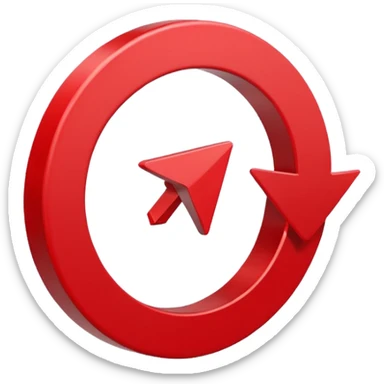 Prompt 15: "Is your backup plan."
Graphic: 🔄 Refresh/loop arrows icon (white with red highlights).
Animation: Arrows rotate smoothly.
Background: Transparent. sticker