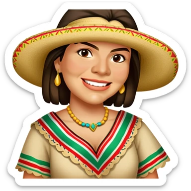 Perdón Mexican outfit  sticker