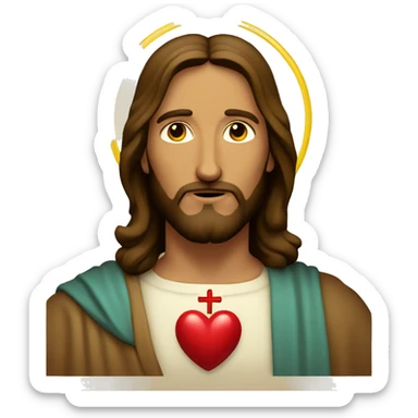 Jesus sacred heart  sticker