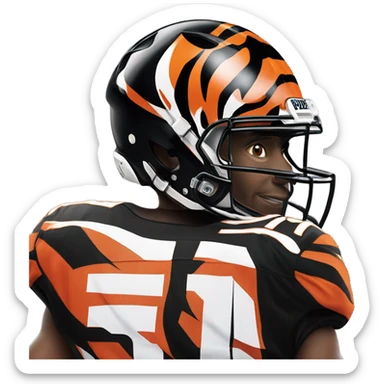 Just chase number 1 Cincinnati bengals sticker
