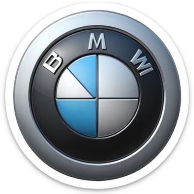 BMW logo emoji 3d sticker