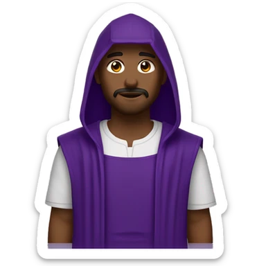 Nazareno capirote morado sticker