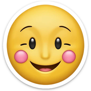 Emoji, smiley face with 1 eye closed sticker