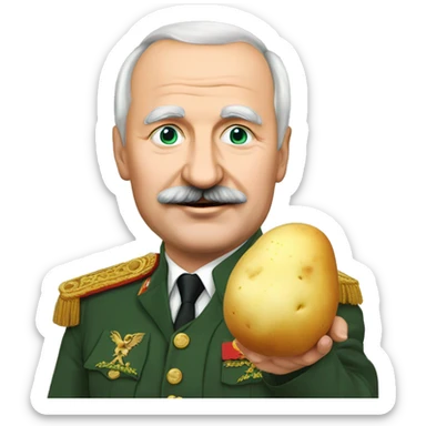 lukashenko with potato sticker