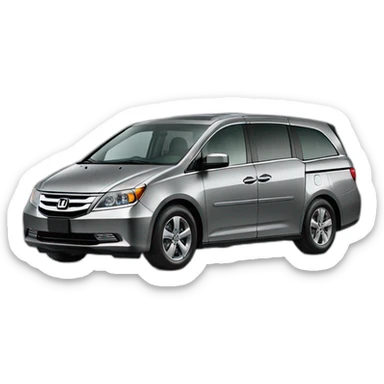 honda-odyssey-grey-minivan sticker