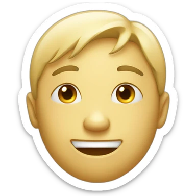 smiling tear salute face sticker