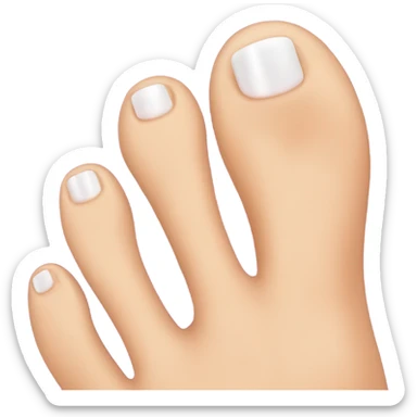 french tips pedicure  sticker