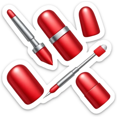 nail art equipment red sticker