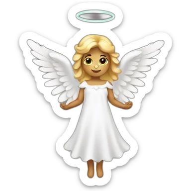 christmas angel sticker