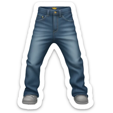 Low rise baggy jeans sticker