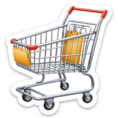 A Shopping Cart(No background) sticker