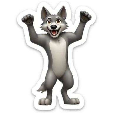 Wolf dancing nsync sticker