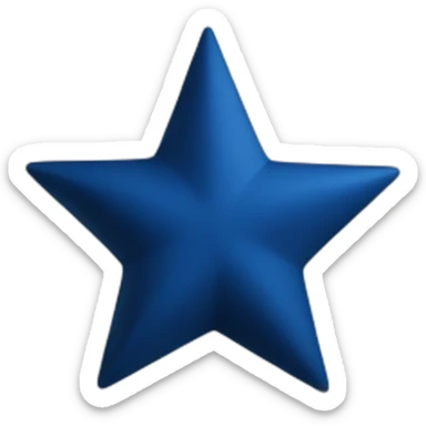 dark blue star sticker