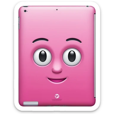 pink ipad  sticker