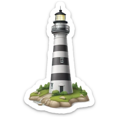 Utiliser la lettre "A" pour dessiner un phare sticker