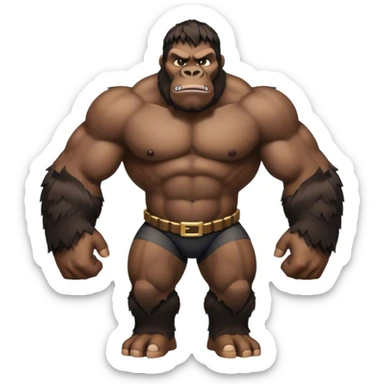 king kong steve minecraft sticker