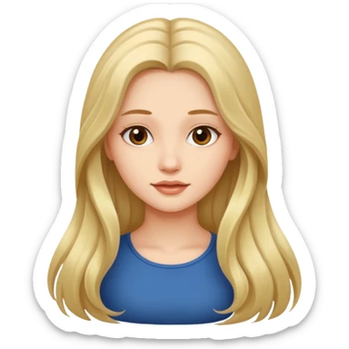 The beautiful girl  sticker