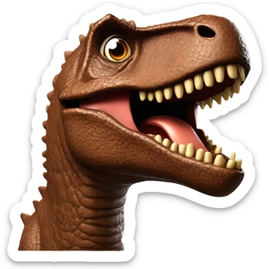 Dinosaure with chocolate  sticker
