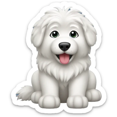 Samoed with toys sticker