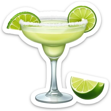 a margarita cocktail. NO STRAW. add salt on the rim. NO LEMONS sticker