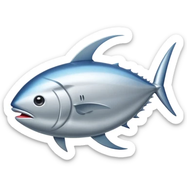 tuna, front view sticker