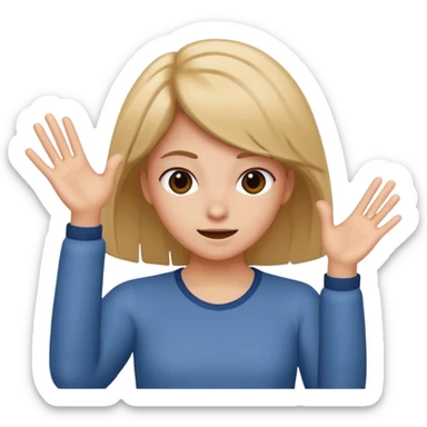 hairflip gesture sticker