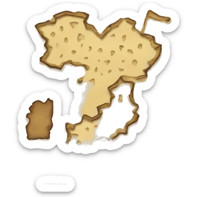 treasure map fragment sticker