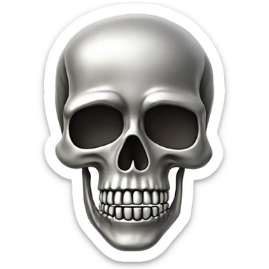 Skeleton made out of Crome ￼￼ sticker