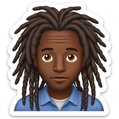 Darkskin Guy with Freeforms  sticker