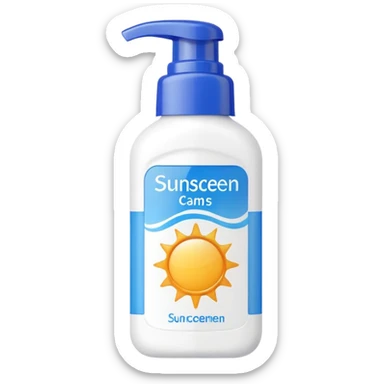 sunscreen sticker