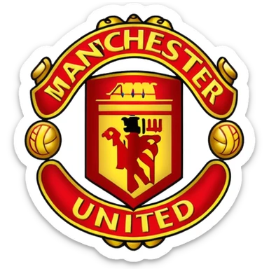 Manchester united logo emoji sticker