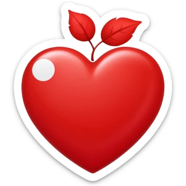 Un cœur écrit 100 % sticker