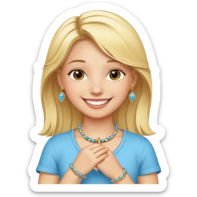 Charm Bracelet Girl sticker