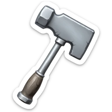 hand holding a hammer sticker