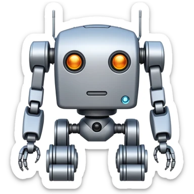 completely symetrical 4 legged robot sticker