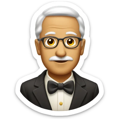 old fashioned sticker