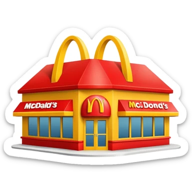 mcdonald sticker