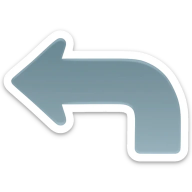 setas retorno sticker