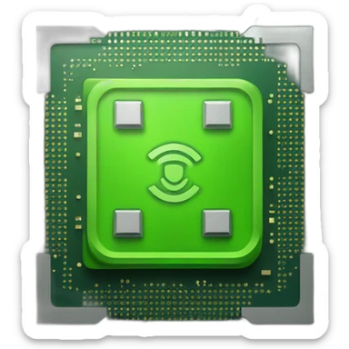 processor with nvidia logo sticker