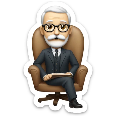 therapist like freud sticker