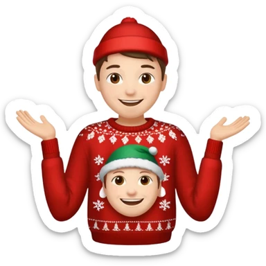 sweater chrsitmas sticker