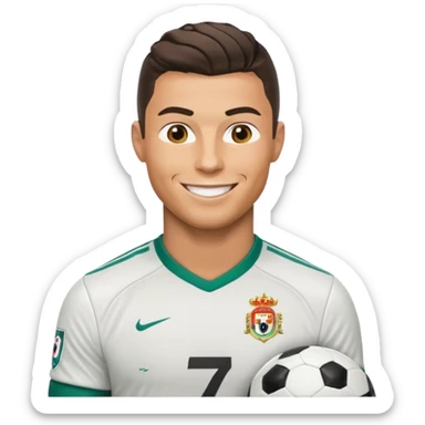 Cristiano Ronaldo football emojis sticker