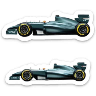 Formula one car aston martin sticker